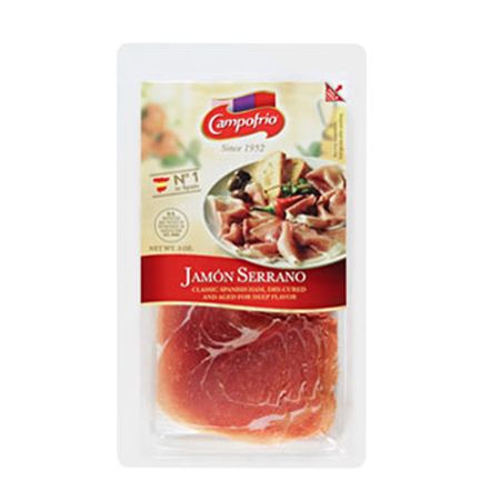 Wholesale CAMPOFRIO Jamon Serrano (Ham) Pre-Sliced .- Bulk