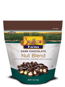 Wholesale Setton Farms Premium Dark Chocolate Nut Blend Pistachios Stand Up Zip Lock 4 Oz Bag- Bulk