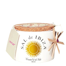 Wholesale Sal de Ibiza Fleur de Sel, Holidays Ceramic Pot 140 gr ()- Bulk
