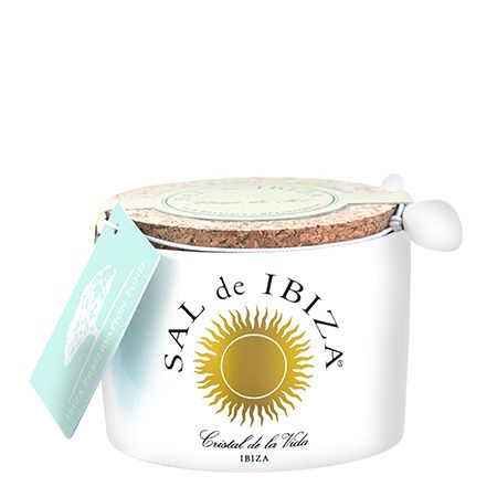 Wholesale Sal de Ibiza Fleur de Sel, Isla Blanca Ceramic Pot, 140 gr. ()- Bulk