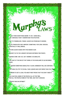 Wholesale A Selection Of Murphy's Laws Tea Towel- Bulk