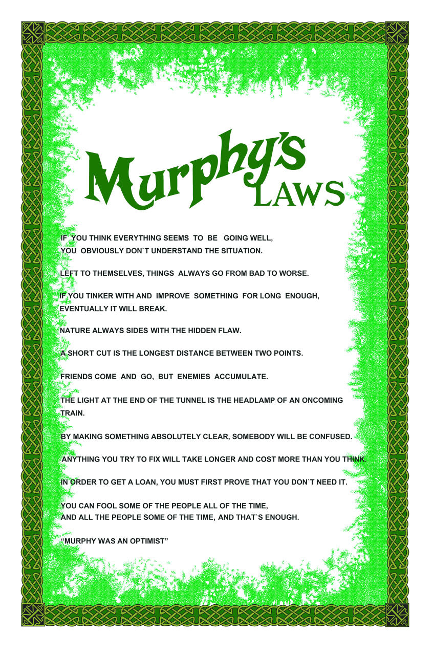 Wholesale A Selection Of Murphy's Laws Tea Towel- Bulk