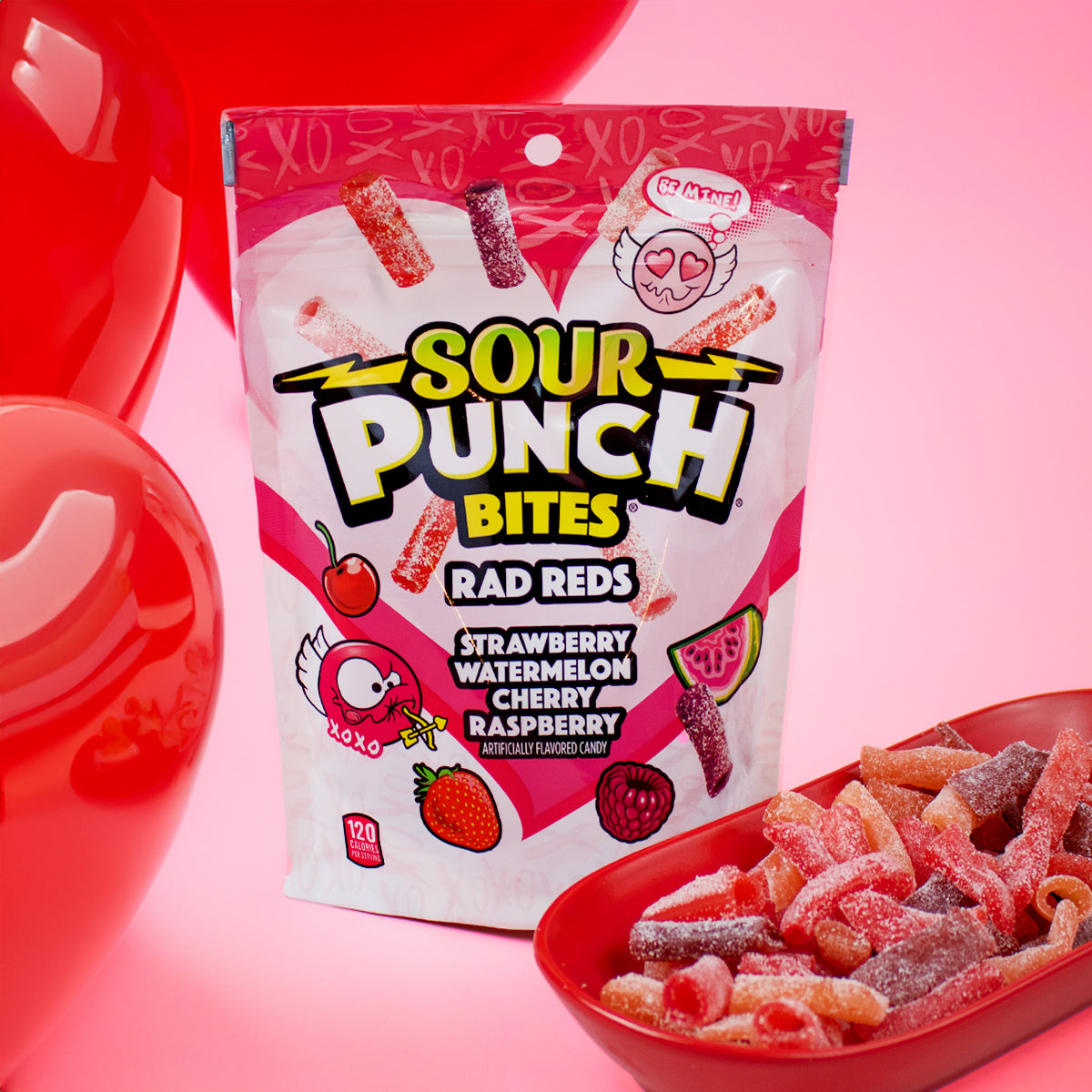 Wholesale Sour Punch Bites® Valentine's Day Rad Reds Candy 9oz- Bulk