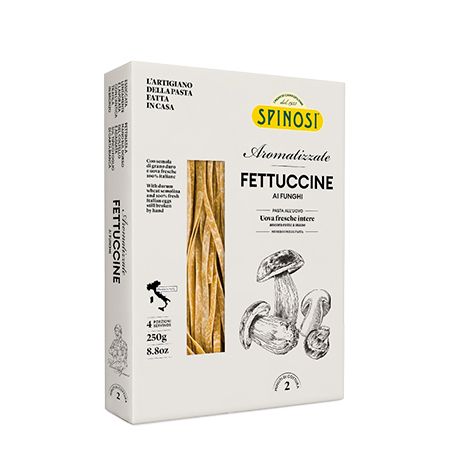 Wholesale Spinosi Fettuccine Egg Pasta with Porcini Mushrooms ()- Bulk