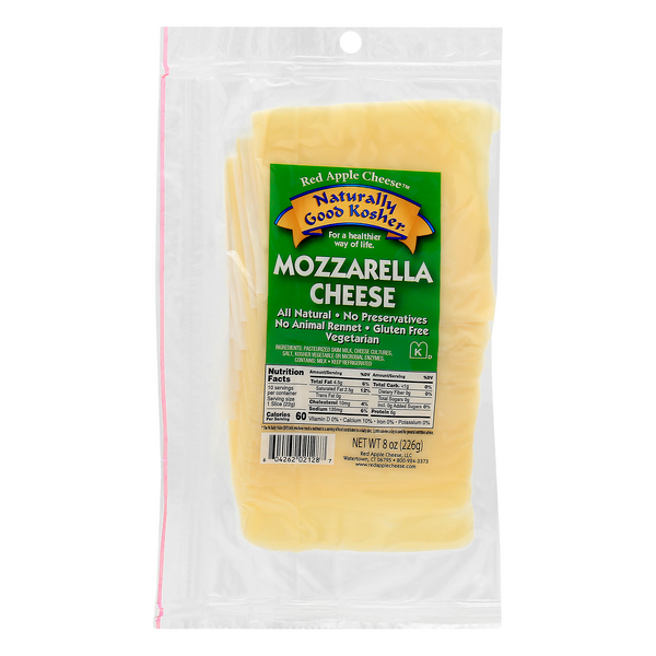 Wholesale Naturally Good Kosher Sliced Mozz- Bulk