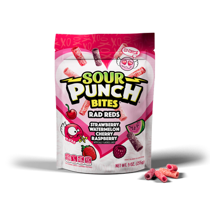 Wholesale Sour Punch Bites® Valentine's Day Rad Reds Candy 9oz- Bulk