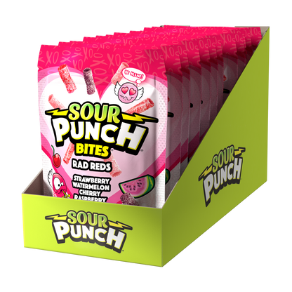 Wholesale Sour Punch Bites® Valentine's Day Rad Reds Candy 9oz- Bulk