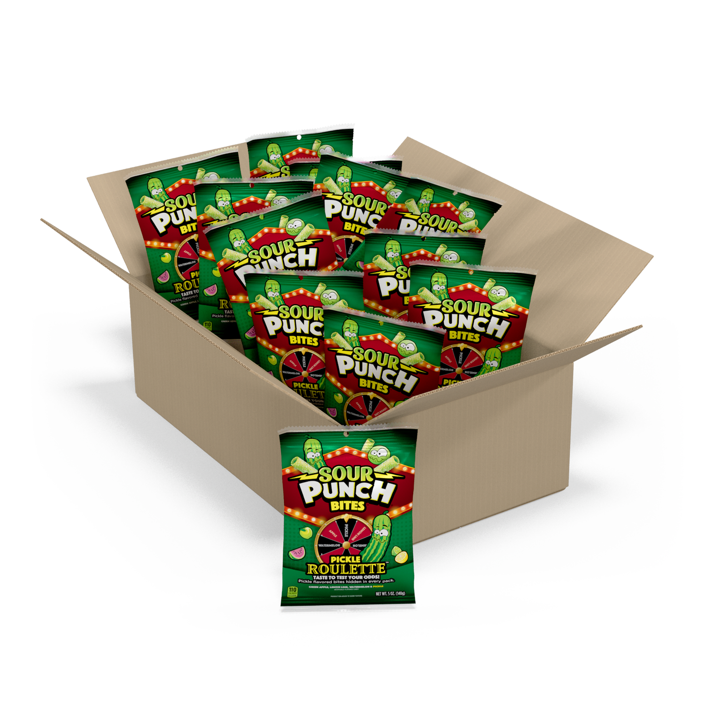 Wholesale Sour Punch Bites® Pickle Roulette 5 oz- Bulk