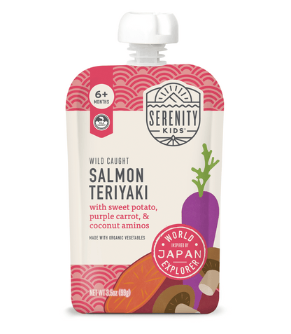 Wholesale Serenity Kids Food Baby Salmon Teriyaki 3.5oz- Bulk