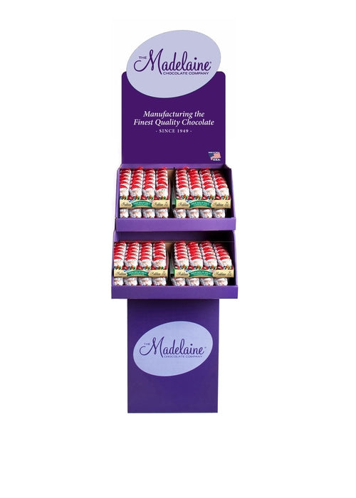 Wholesale Madelaine Chocolate 1 Oz. Santa Shipper (192 Pc. 1 Oz. Santas)- Bulk