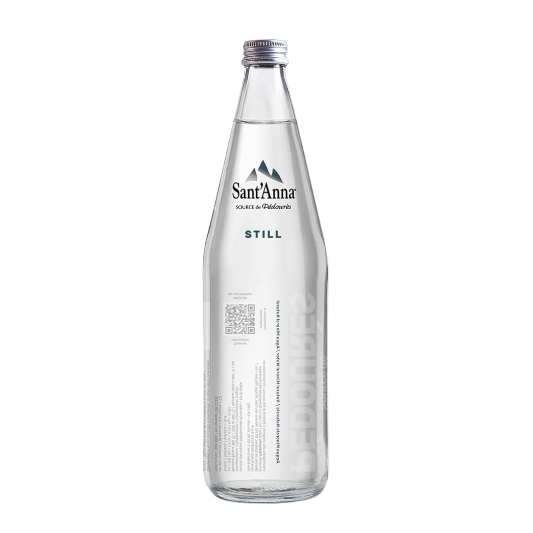 Wholesale Sant’Anna Natural Mineral Water Still Glass Bottles, Pure Italian Spring Water- Bulk