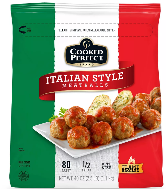Wholesale Buona Vita Beef and Chicken Meatball 1oz 5lb- Bulk