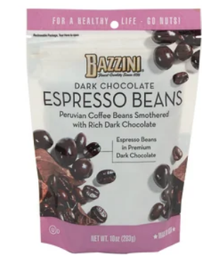 Wholesale Bazzini Nuts Chocolate Covered Espresso Beans 5lb- Bulk