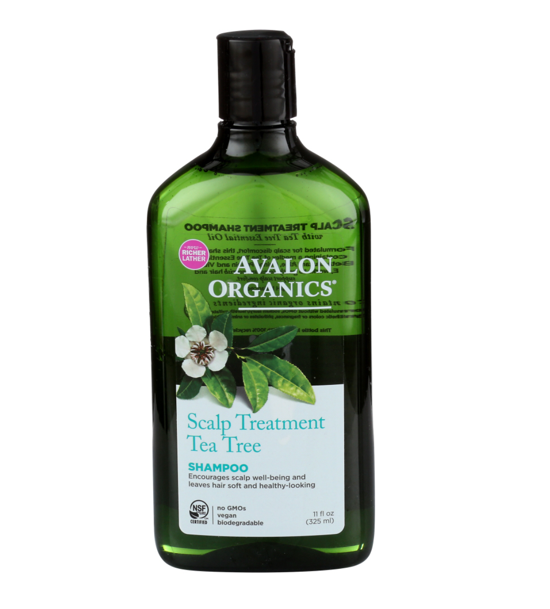 Wholesale Avalon Organics Tea Tree Mint Scalp Normalizing Shampoo 11 Oz Bottle- Bulk