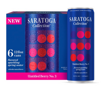 Wholesale Saratoga Collection, Berry Flavored Sparkling Water, Untitled Berry No. 3, 12 fl oz (Case of 24)-24ct Case Bulk