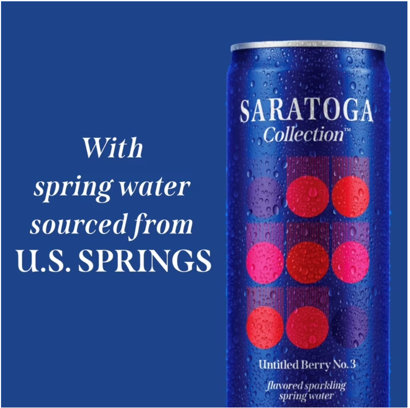Wholesale Saratoga Collection, Berry Flavored Sparkling Water, Untitled Berry No. 3, 12 fl oz (Case of 24)- Bulk