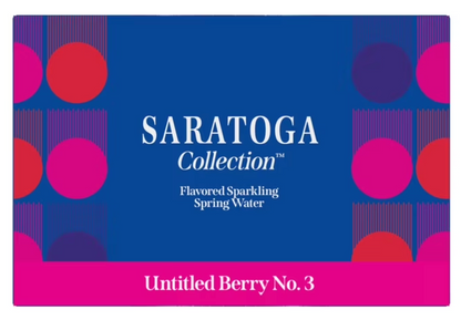 Wholesale Saratoga Collection, Berry Flavored Sparkling Water, Untitled Berry No. 3, 12 fl oz (Case of 24)- Bulk