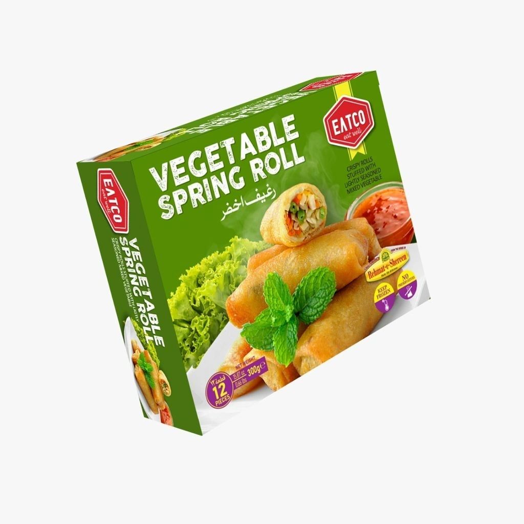 Wholesale Rehmat-e-Shereen EATCo Veg Spring Rolls 12pcs 300g- Bulk