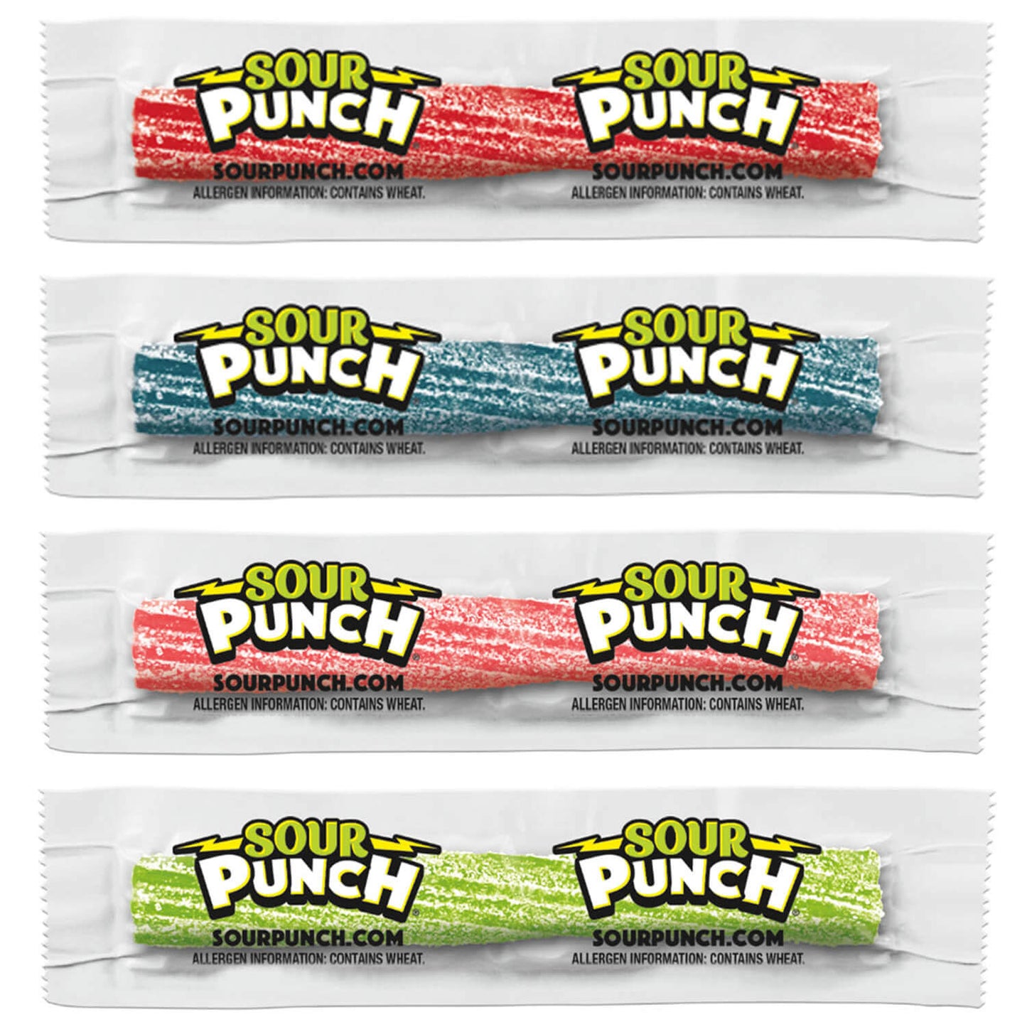 Wholesale Sour Punch 3 Individually Wrapped Sour Candy Twists- Bulk