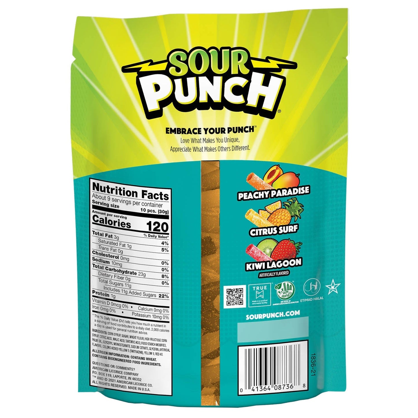 Wholesale Sour Punch Bites® Tropical Blends 9oz- Bulk