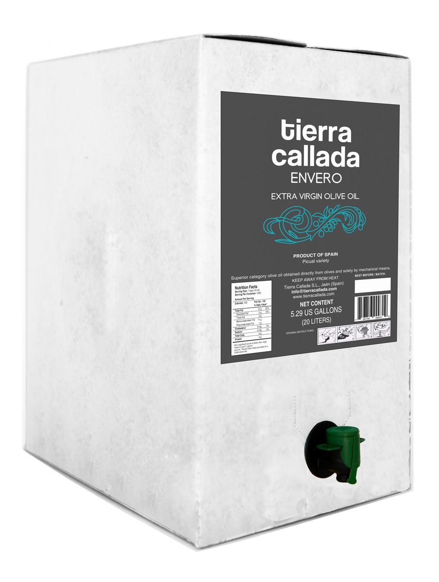 Wholesale Tierra Callada Extra Virgin Olive Oil Picual Envero BiBox (Bag In Box)- Bulk