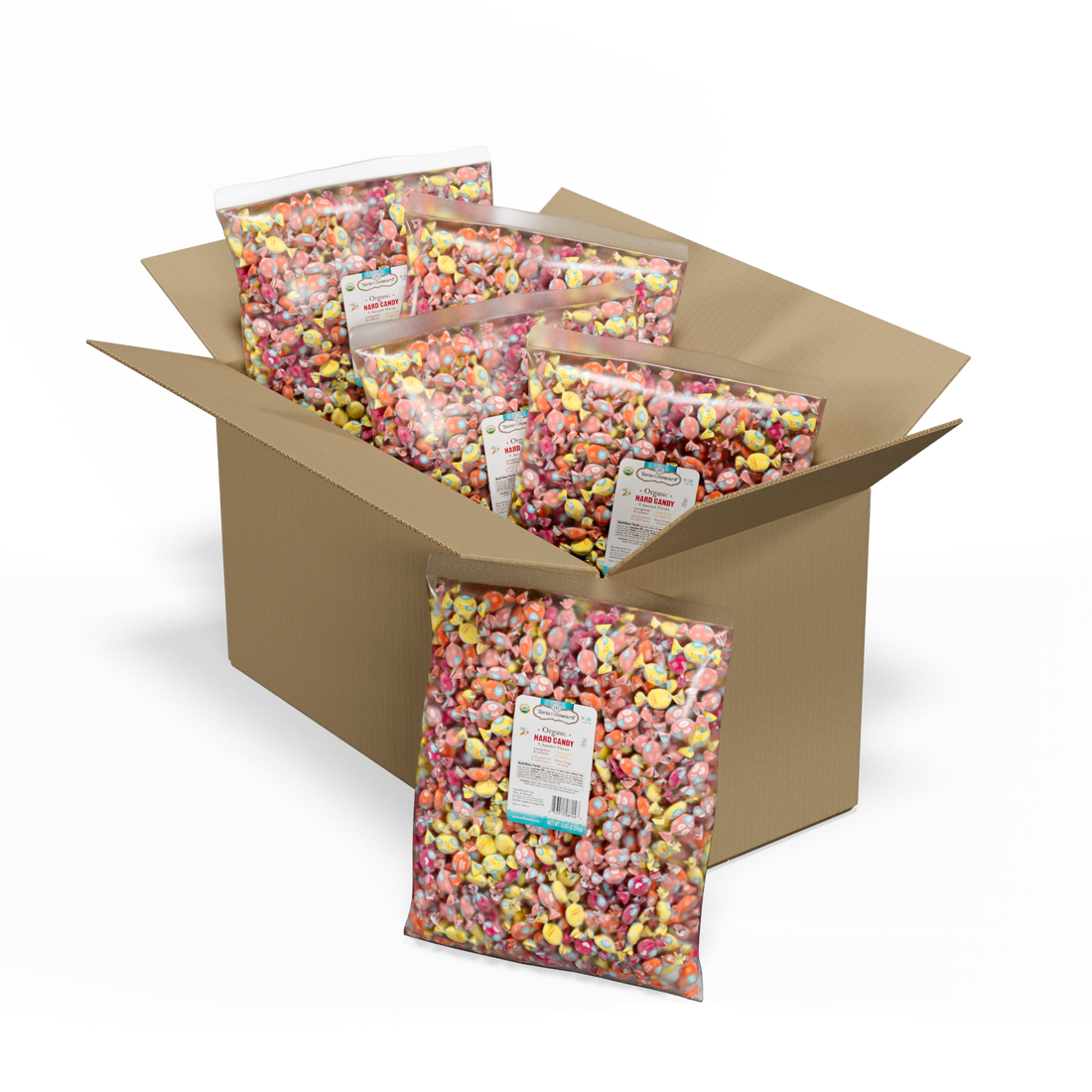 Wholesale Torie & Howard Organic Hard Candy, New Assorted Bulk 5 Lb- Bulk