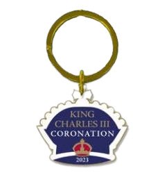 Wholesale Charles III Coronation Regalia Shaped Keyring- Bulk