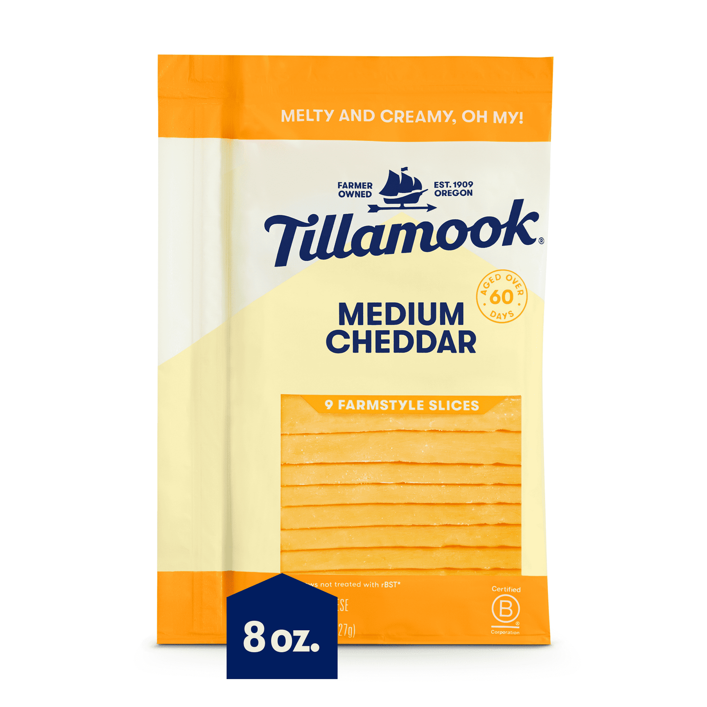 Wholesale Tillamook Medium Sliced Cheddar- Bulk
