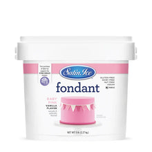 Wholesale Satin Ice Pink Vanilla Fondant | 5 lb pail- Bulk