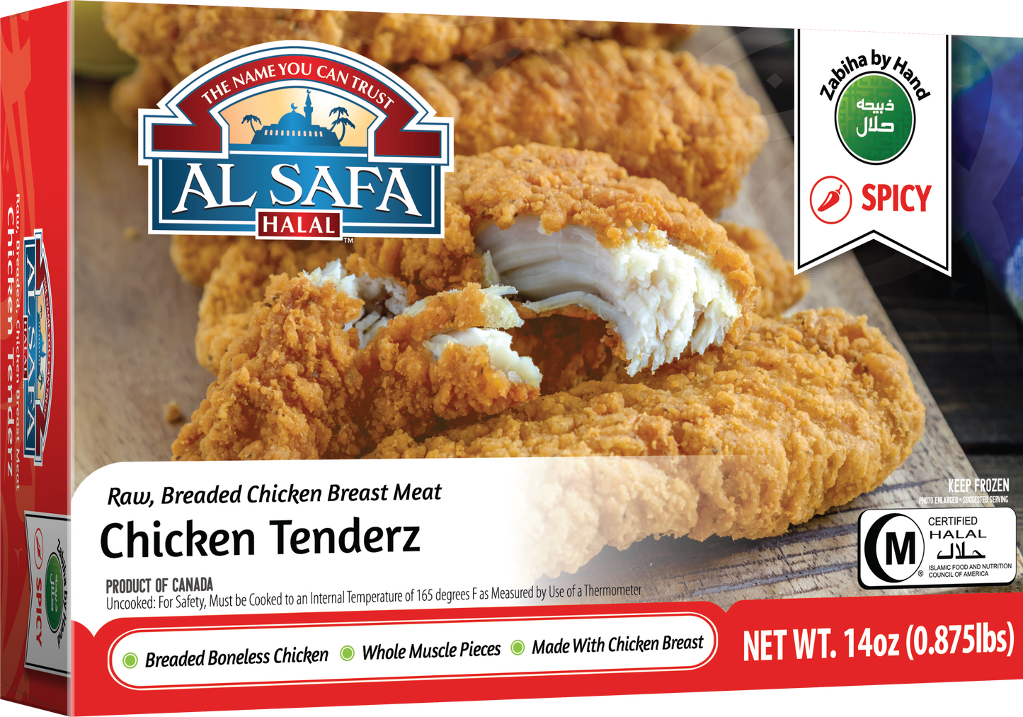 Wholesale Al Safa Halal Chicken Tenderz 14oz- Bulk