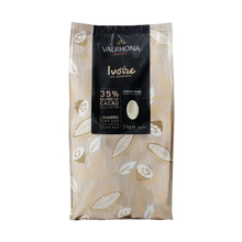 Wholesale Valrhona Each Ivoire White Chocolate Feves 35%- Bulk