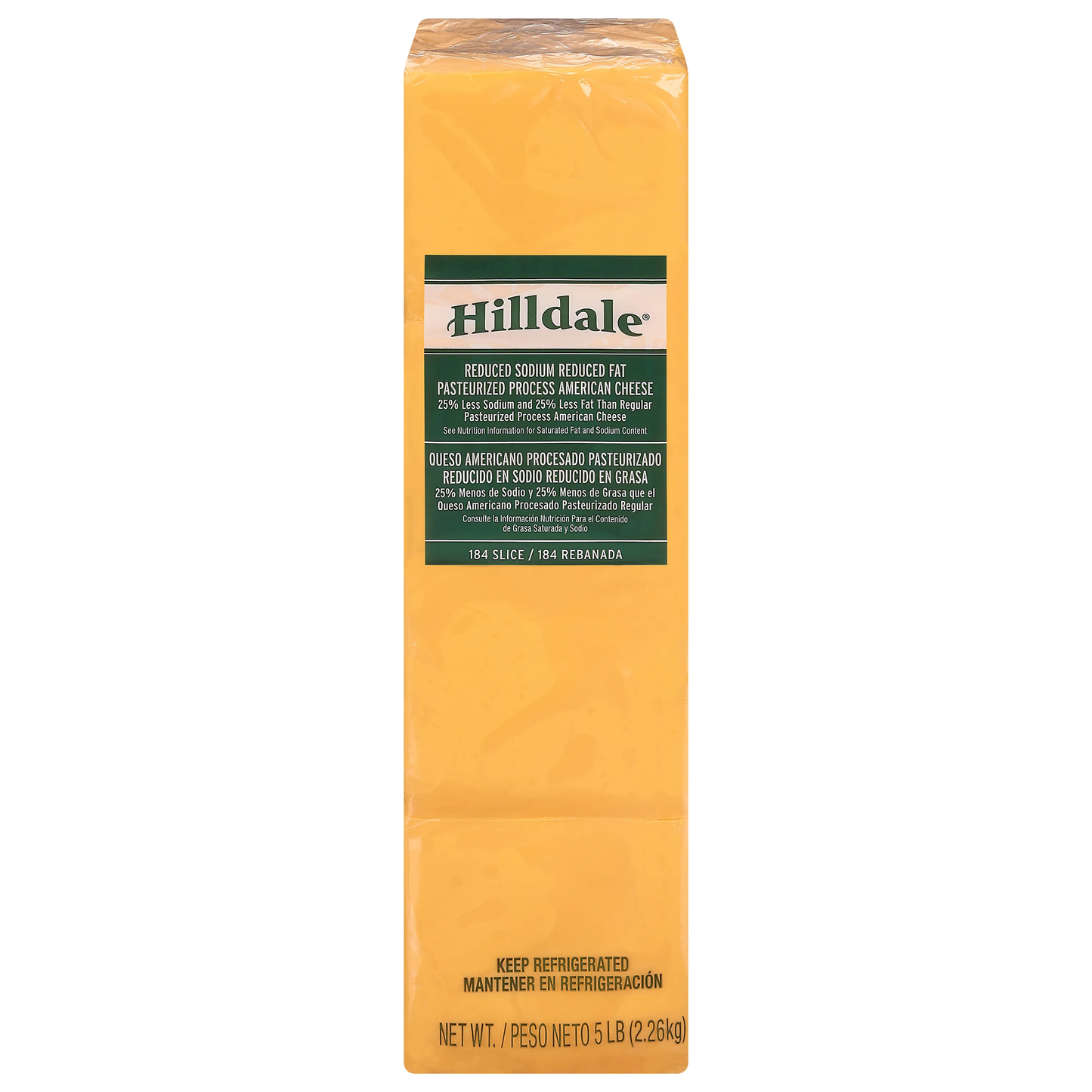 Wholesale Hilldale Hilldale Process American Cheese Product Slices 5lb- Bulk