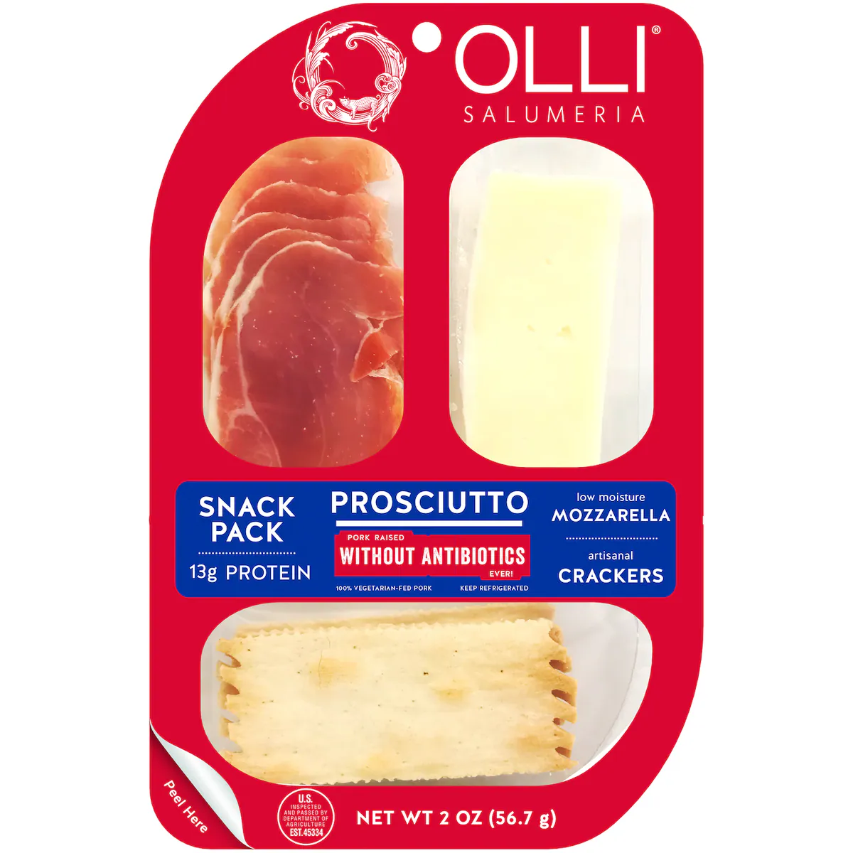 Wholesale Olli Salumeria PROSCIUTTO MOZZ SNACK PACK 2oz- Bulk