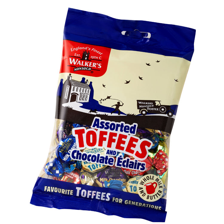 Wholesale Walker's Nonsuch Bag, Assorted Toffees & Eclairs 5.3oz (150g)- Bulk