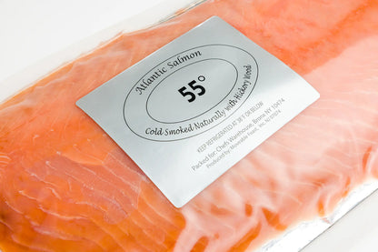 Wholesale 55 Degrees Smoked Salmon Silver Label Fresh Sliced- Bulk