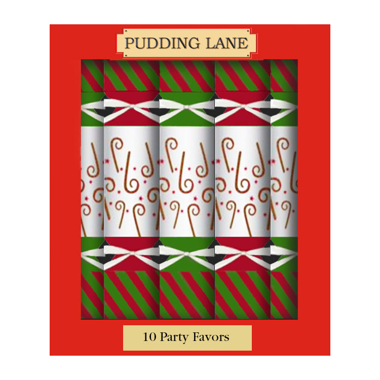 Wholesale Pudding Lane Candy Cane Stripes, Cracker 10 x 11”- Bulk