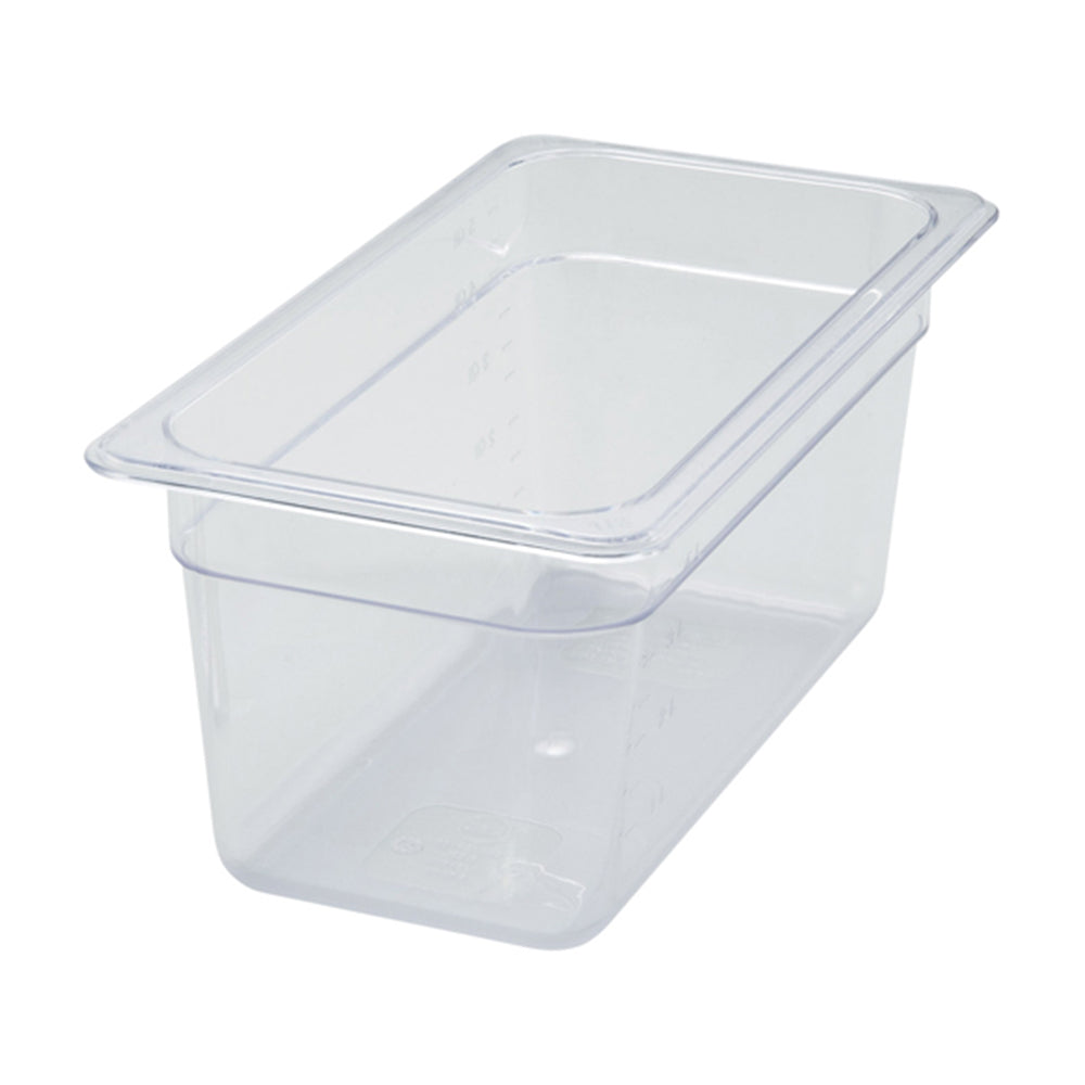 Wholesale Winco Each Clear Plastic Food Pan 1/3 Sized 6 Inch Deep- Bulk