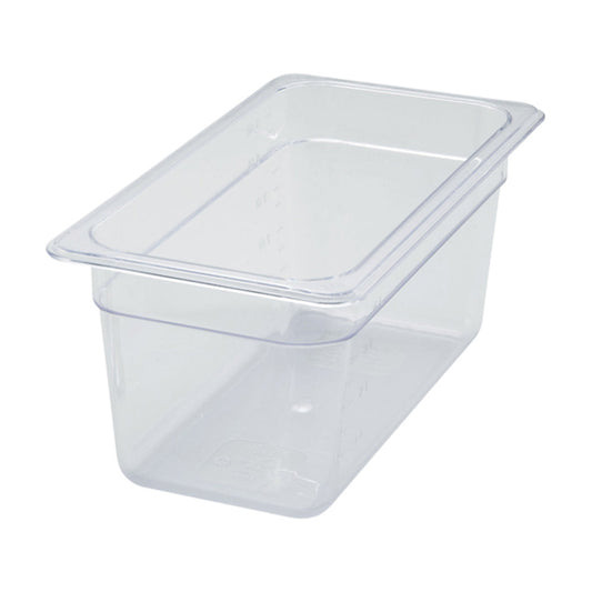 Wholesale Winco Each Clear Plastic Food Pan 1/3 Sized 6 Inch Deep- Bulk