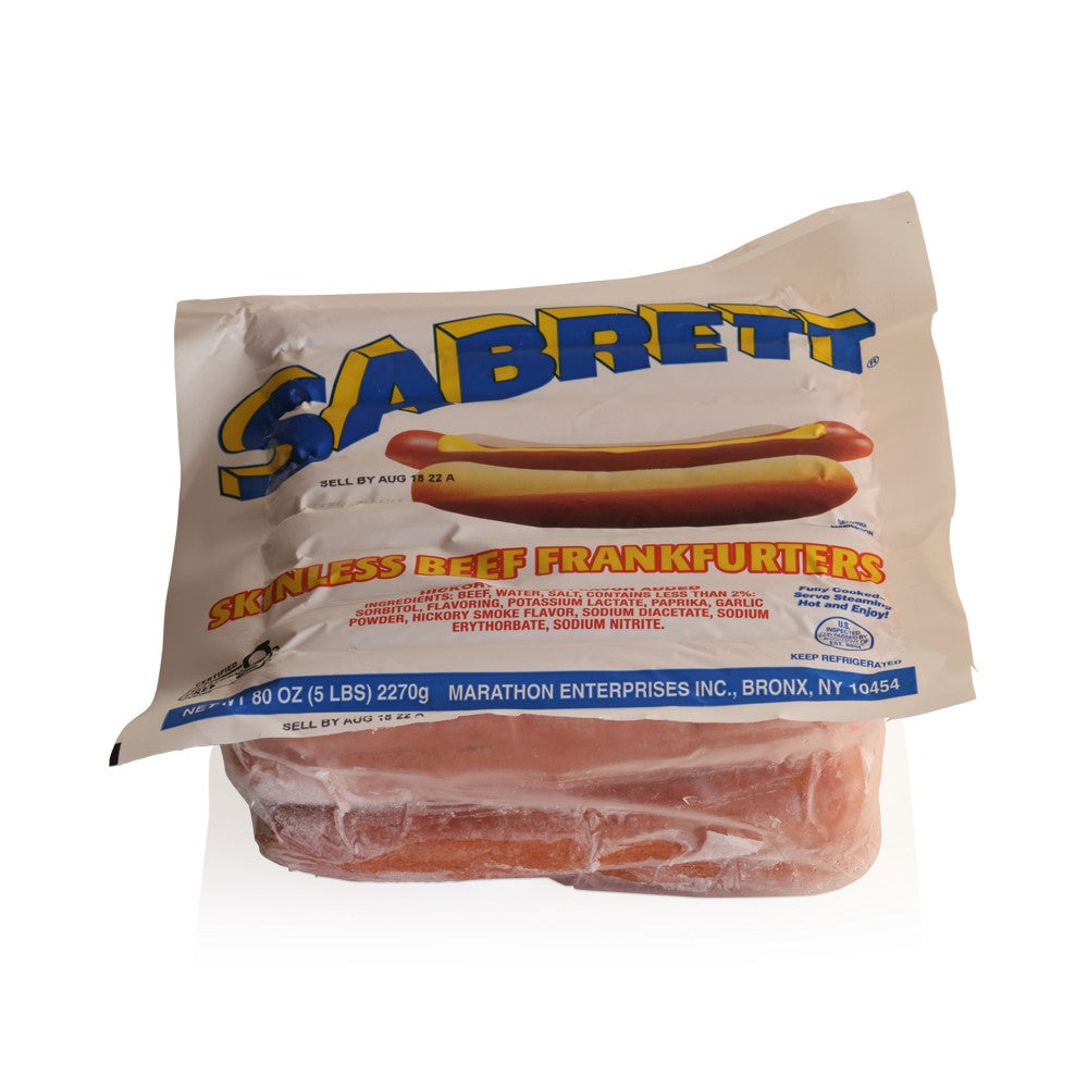 Wholesale Sabrett Case * Skinless Hot Dog 638 6:1- Bulk