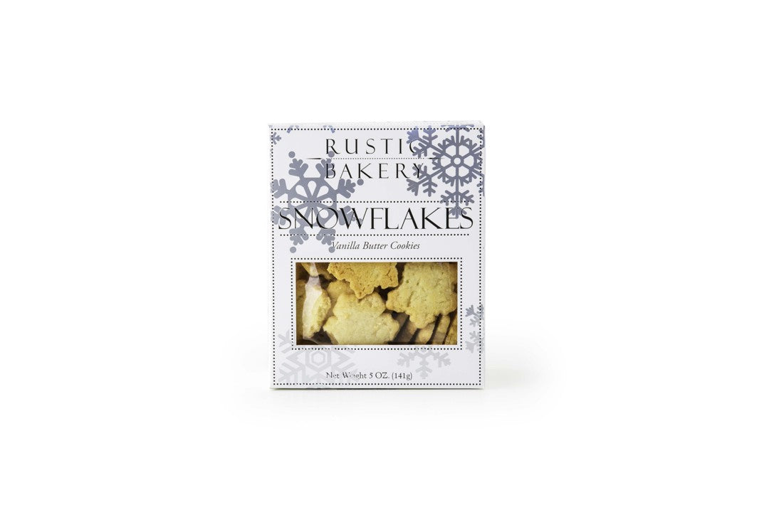 Wholesale Rustic Mini Snowflake Cookies- Bulk