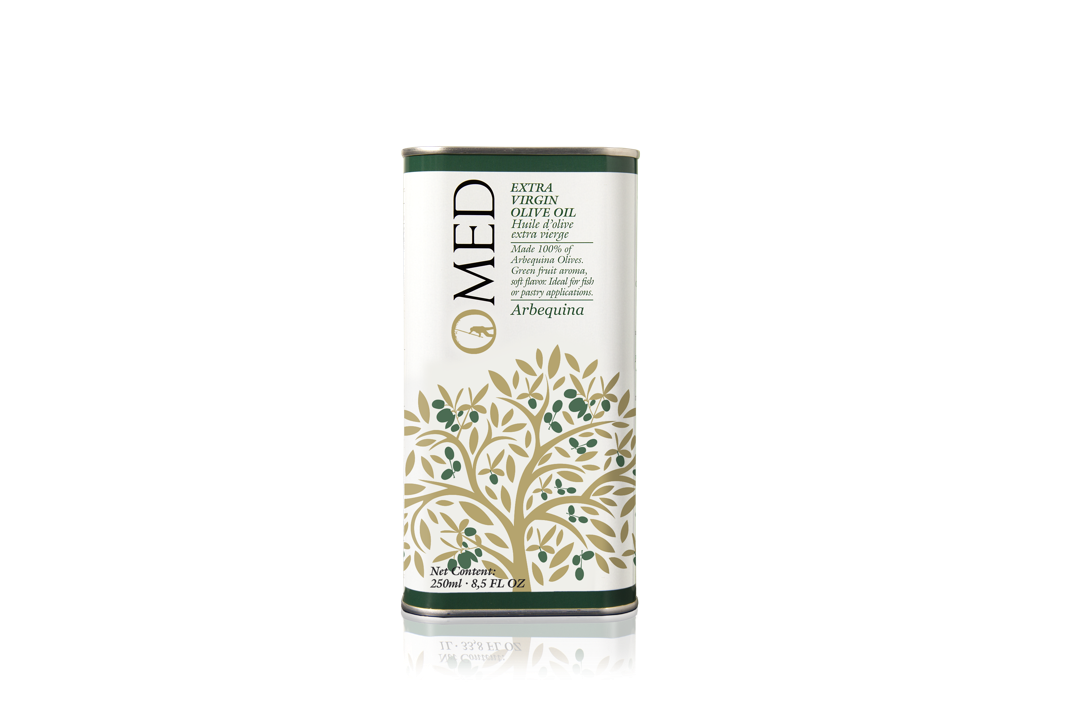 Wholesale Omed Arbequina Evoo 250 Ml Tin- Bulk