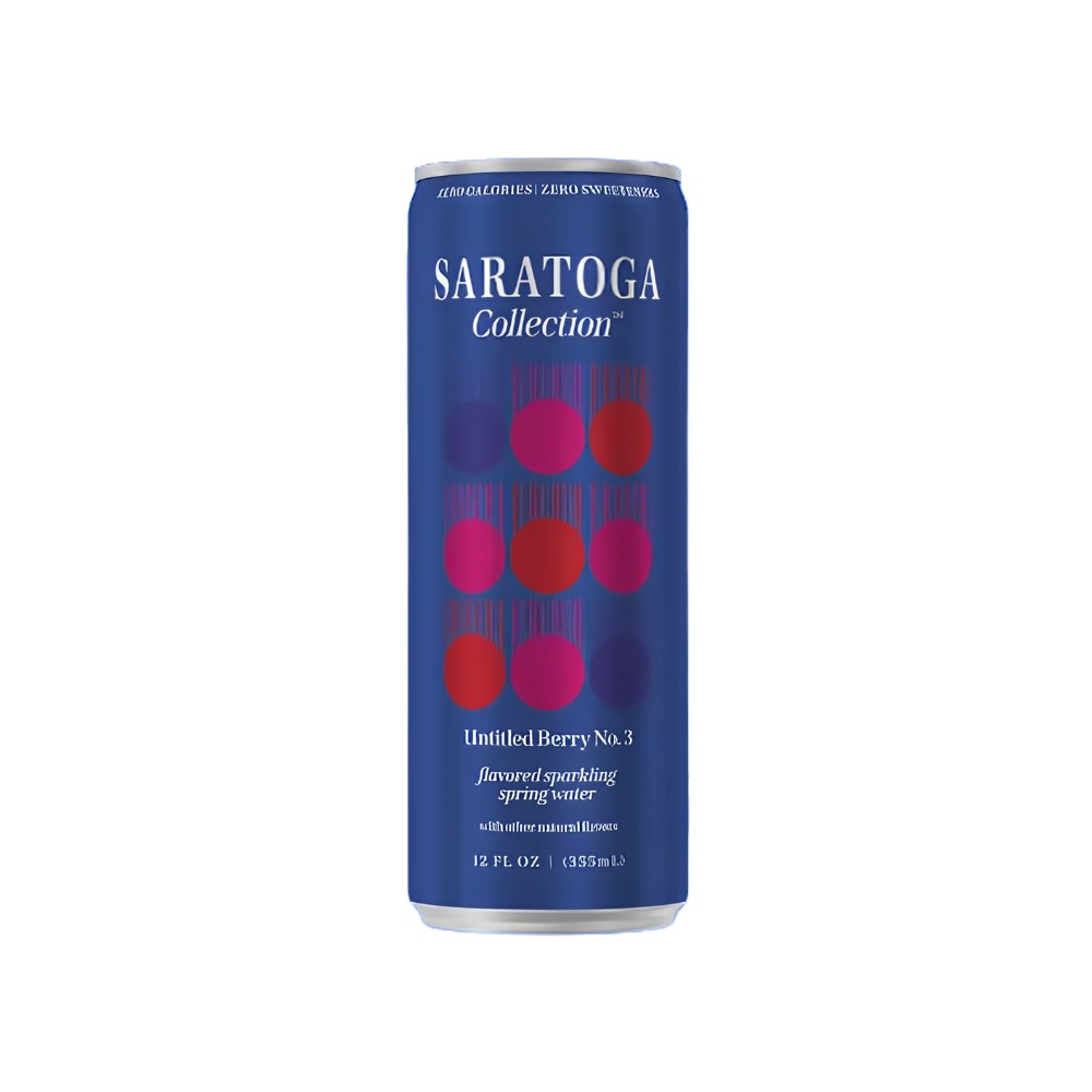 Wholesale Saratoga Case Triple Berry Sparkling Water Sleek Can- Bulk