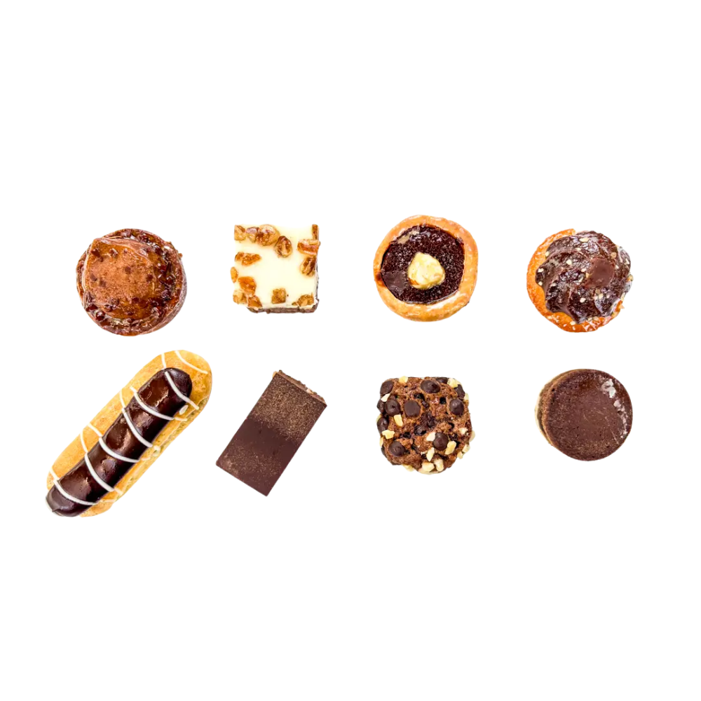 Wholesale White Toque Case Assorted Chocolate Petit Fours- Bulk