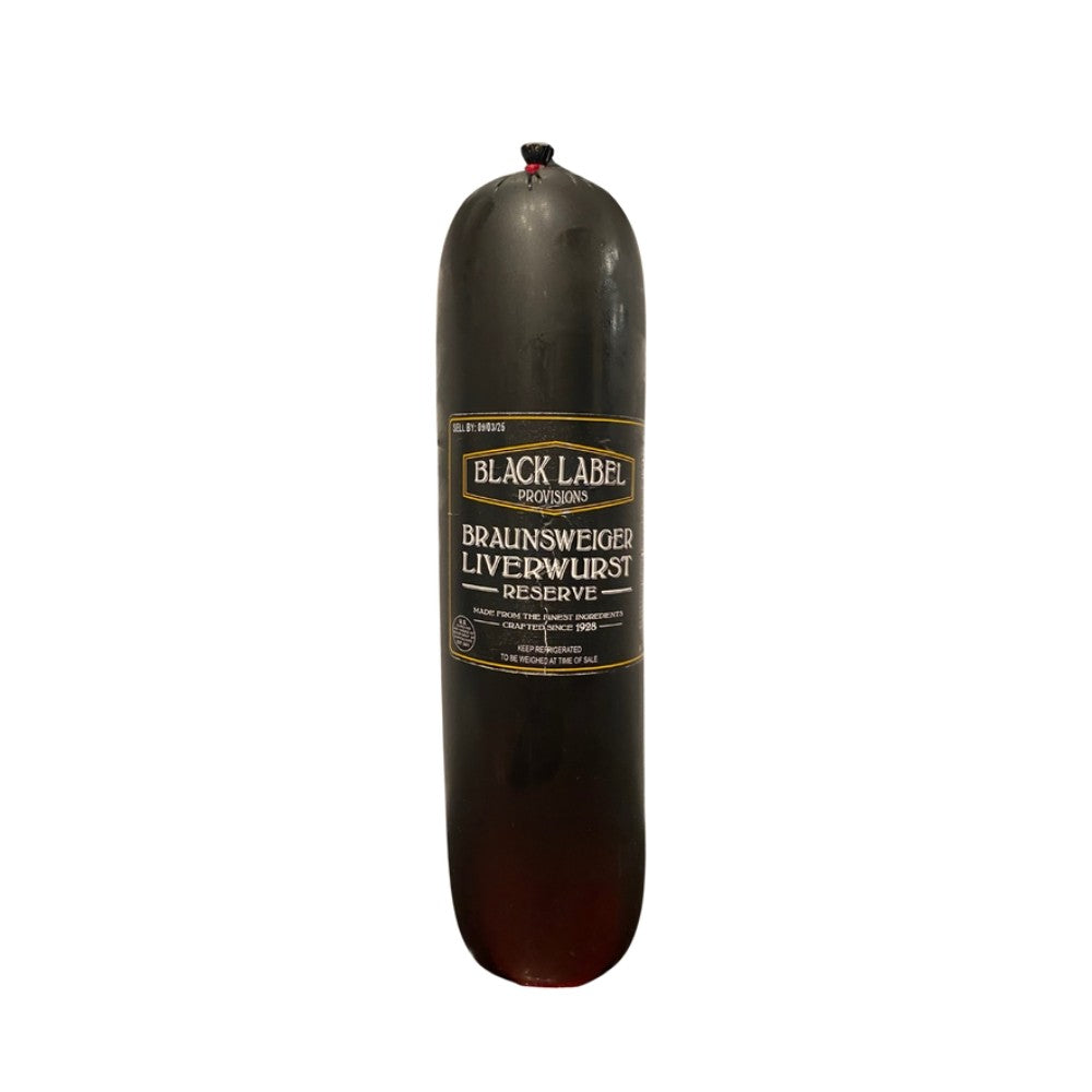 Wholesale Black Label Pr Case Liverwurst Braunsweiger Reserve- Bulk