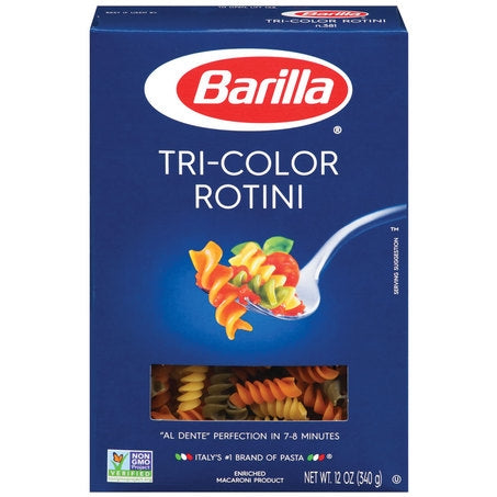 Wholesale Barilla Case * Tri-Color Rotini Pasta- Bulk