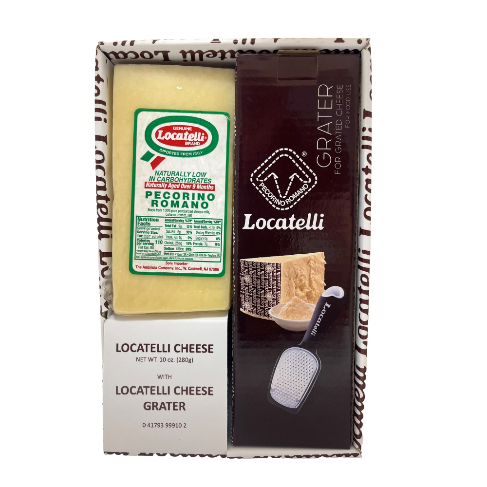 Wholesale Locatelli Cheese Wedge & Grater Gift Set | 10 oz- Bulk