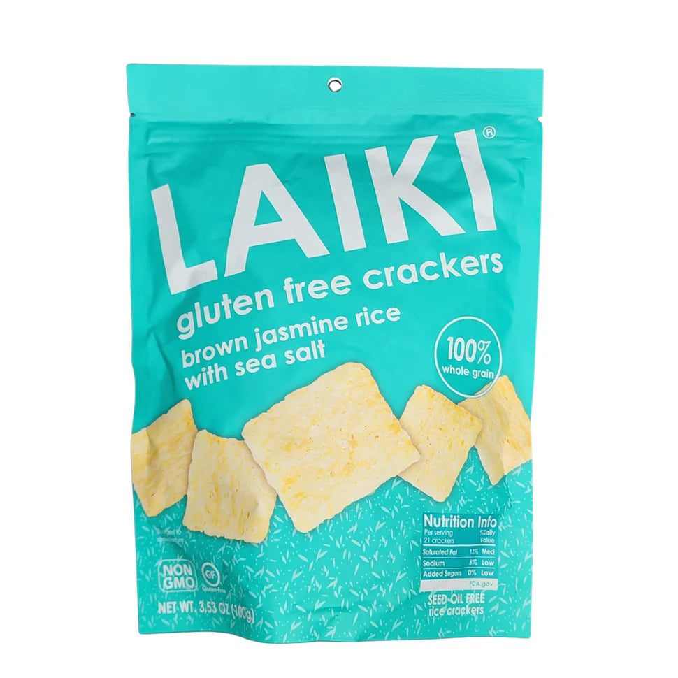 Wholesale Laiki Brown Jasmine Rice Crackers- Bulk