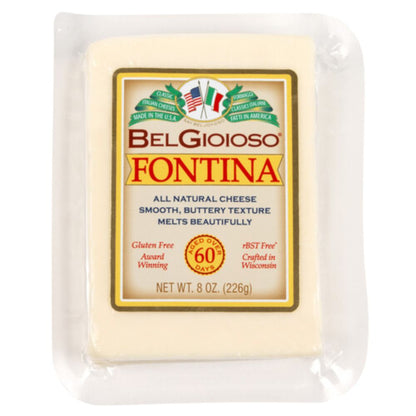 Wholesale Belgioioso Each Fontina Cheese Wedge- Bulk