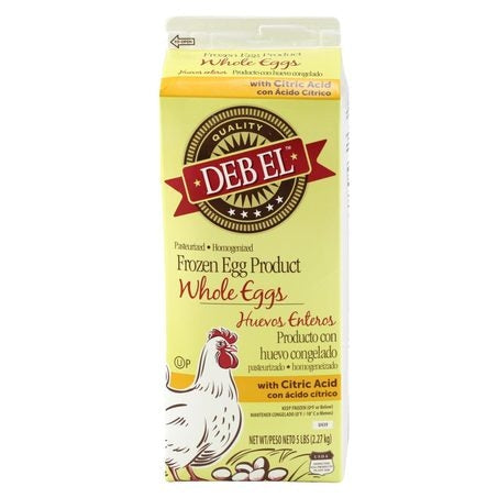 Wholesale Deb-El Case Frozen Whole Eggs With Citric Acid- Bulk
