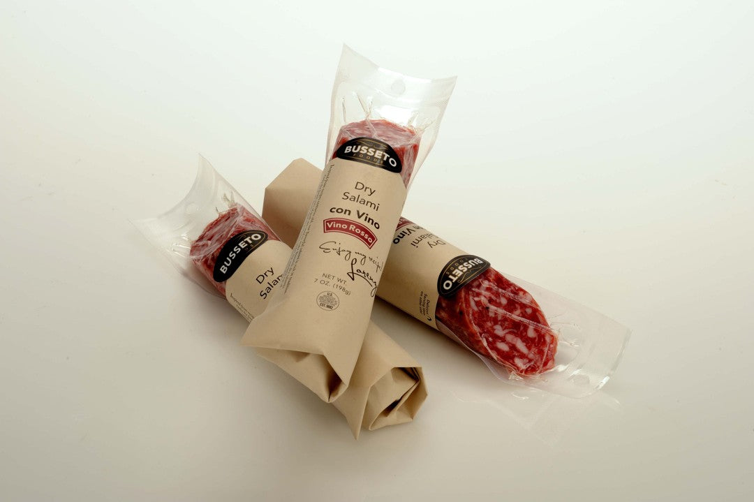 Wholesale Busseto Artisan Salami Con Vino- Bulk